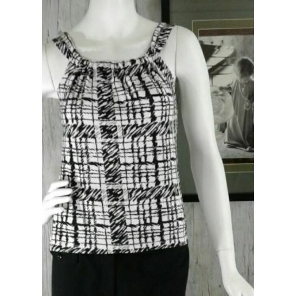 Talbots Womens Tank Top Size Small  Petite  Black